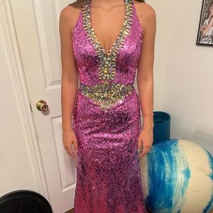 Size 6, Purple sequin sparkly Prom/ Homecoming Dress.